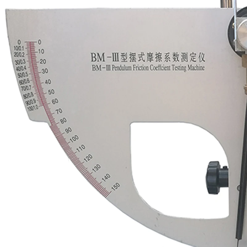 BM-III Pendulum Friction Coefficient Tester Pavement Tile Floor Vibration Pendulum Deformation Rubber Sheet Aluminum Block