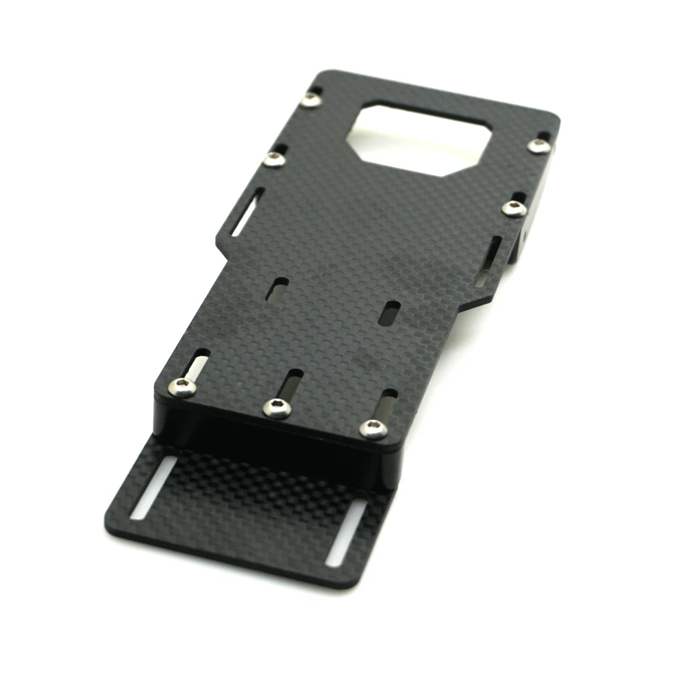 AXSPEED Carbon Fiber Center Battery Mounting Plate for Axial SCX10 II 90046 90047 1/10 RC Crawler Car Model Upgrade Parts