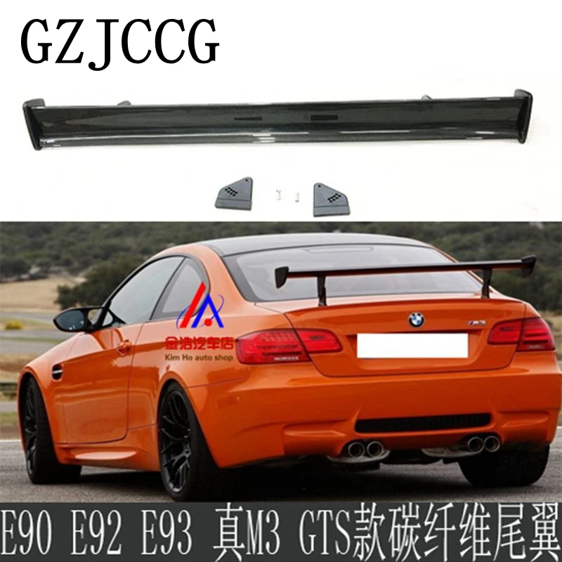 For BMW 1M M3 E82 E87 E90 E92 E93 F30 F10 Revozport Style GTS spoiler Carbon Fiber / FRP  Material Rear Spoiler 2009+