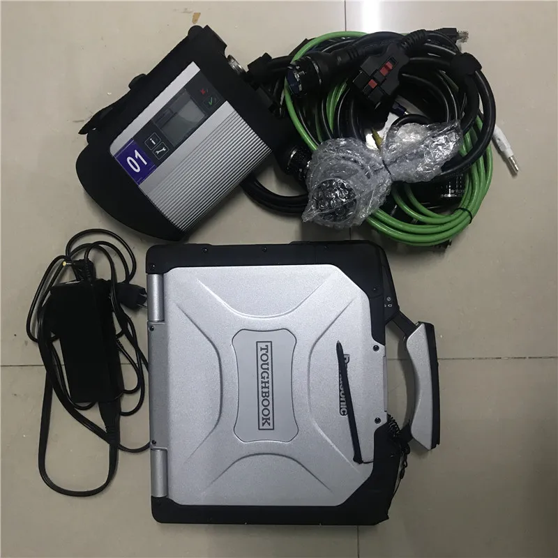 12/2024 Version WiFi Diagnostic Tool MB Star C4 Auto Professional Car Scanner Laptop CF31 i5 4g 90% New Computer Programmer