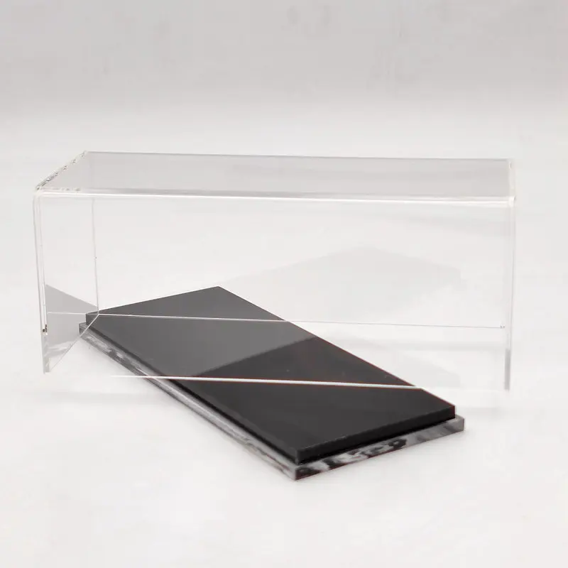 1/43 17cm Thicken Acrylic Case Display Box Transparent Dustproof Car Models Toys High-End Base