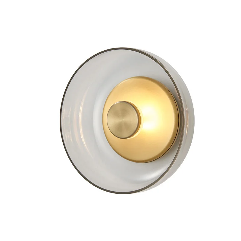 Glass Mushroom Sconce Light Background Wall Decoration Lamp LED Chip Wall Lamp Living Room Bra Bedroom Bedside Bar Shop Lightin
