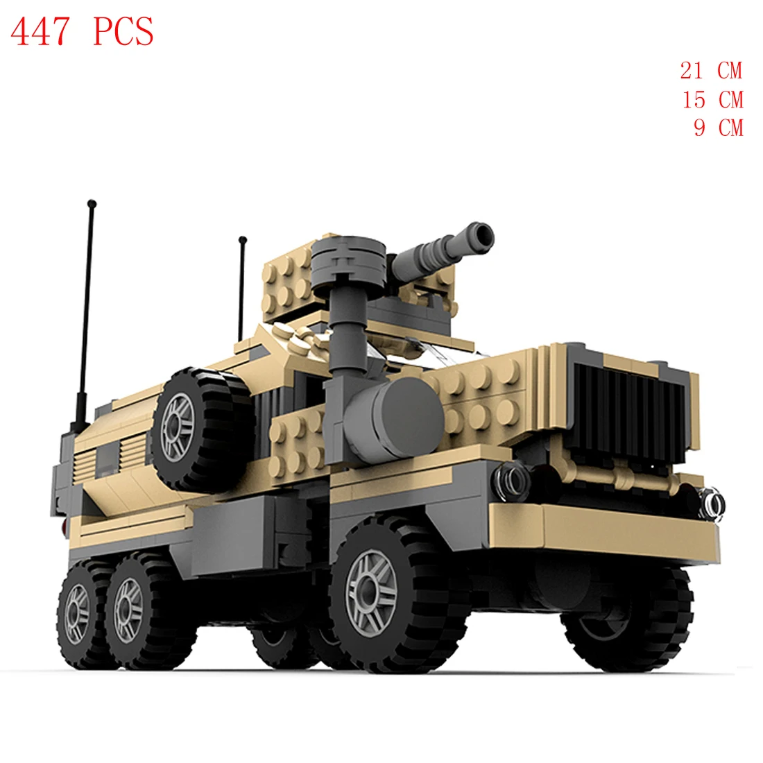 Caliente militar WW2 moderno técnico ejército de EE. UU. cougar MRAP vehículos de VFICLE equipo de guerra arma miniatura de bloques de construcción juguetes de ladrillo regalo