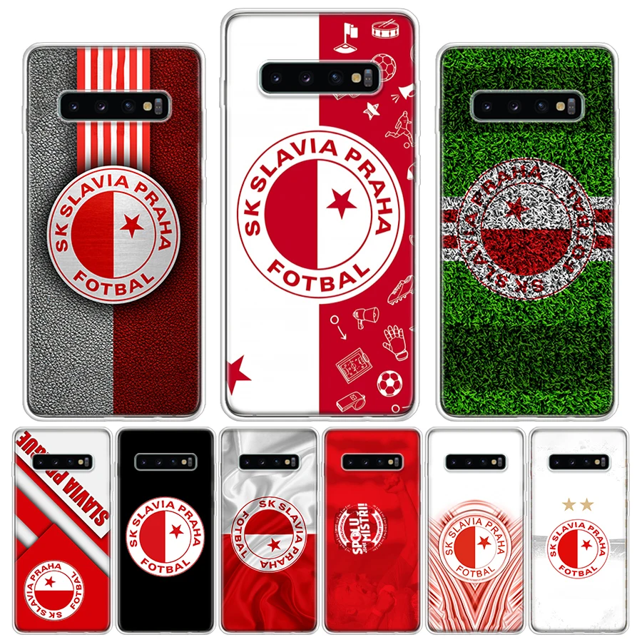 Sk Slavia Praha Czech Republic Silicon Call Phone Case For Samsung Galaxy S23 S24 Ultra S21 S20 FE S22 S10 Plus S10E S9 S8 + Cov