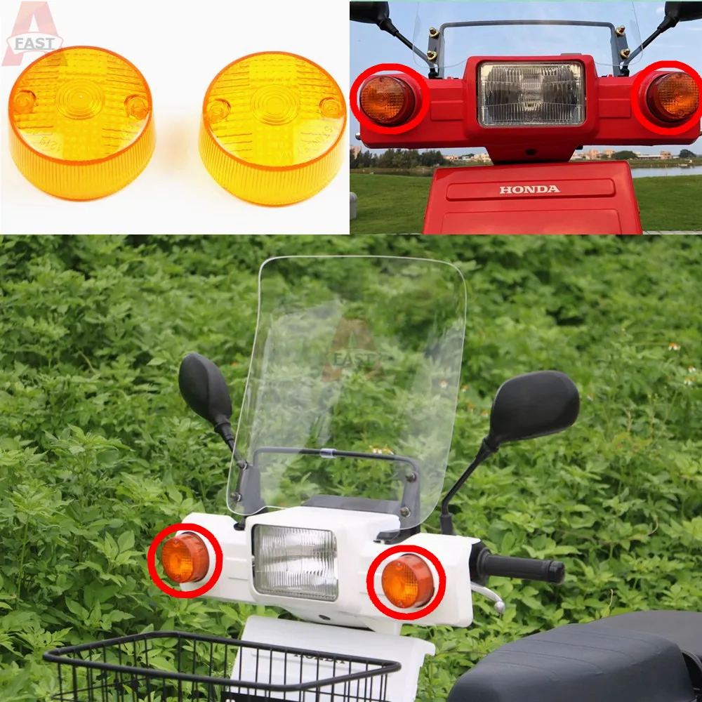 Motorcycle Accessories For Honda GYRO-X Tumbler Motorcycle scooter turn signal glass cover signal light glass cover