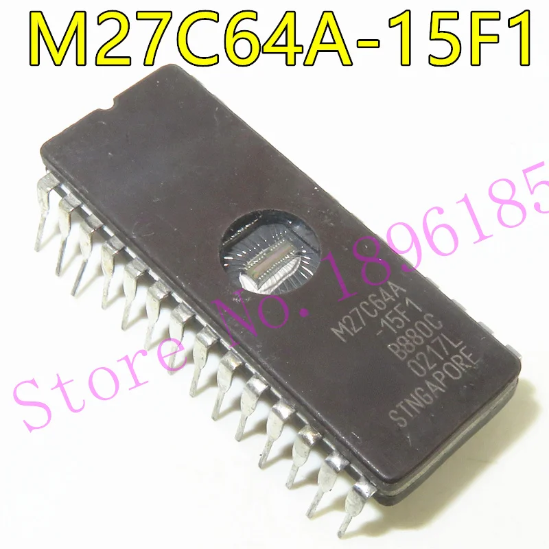 1pcs/lot M27C64A-15F1 CDIP-28 64 Kbit (8Kb x8) UV EPROM and OTP EPROM