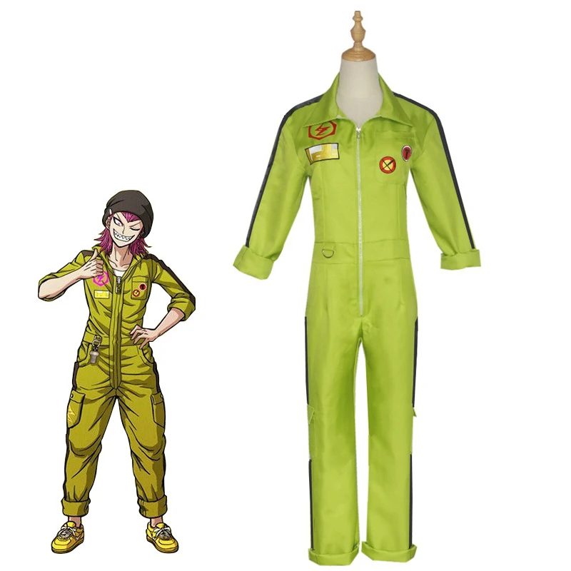 Costume Kazuichi Souda Cosplay Jumpsuits Danganronpa 2 Bodysuit Adult Unisex Halloween Carnival Party Costumes Anime