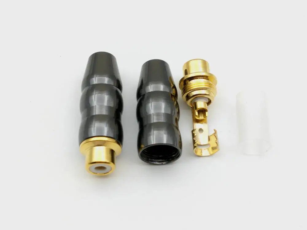 

10PCS copper RCA socket Audio Female connector soldering New