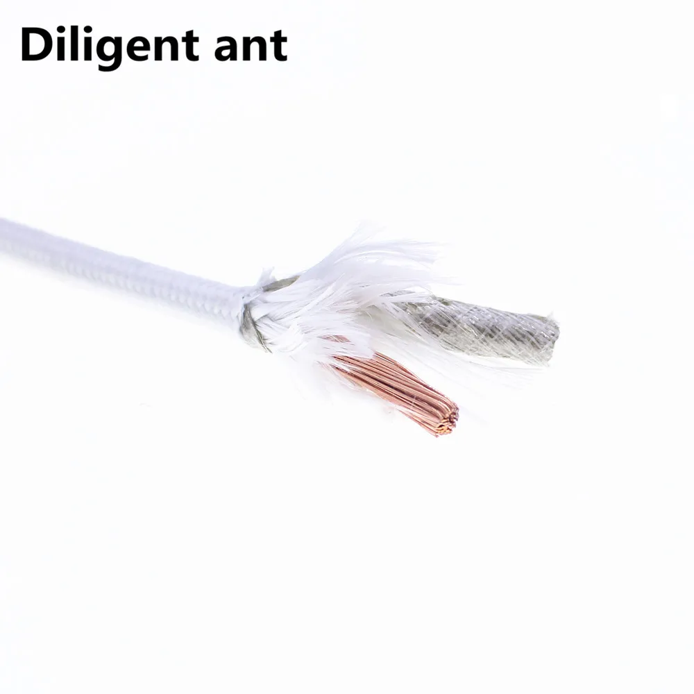 Silicone braided mica heat resistant 500° cable 20AWG 18AWG 17AWG 15awg 13awg 11awg 9awg high temperature wire