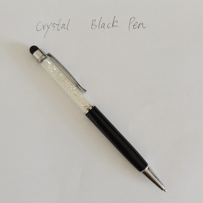 Crystal Ballpoint Pens Crystal Stylus Pen Pack 2 in 1 Slim Bling Glitter Diamond Ballpoint Pen Stylus Capacitive Writing Pens