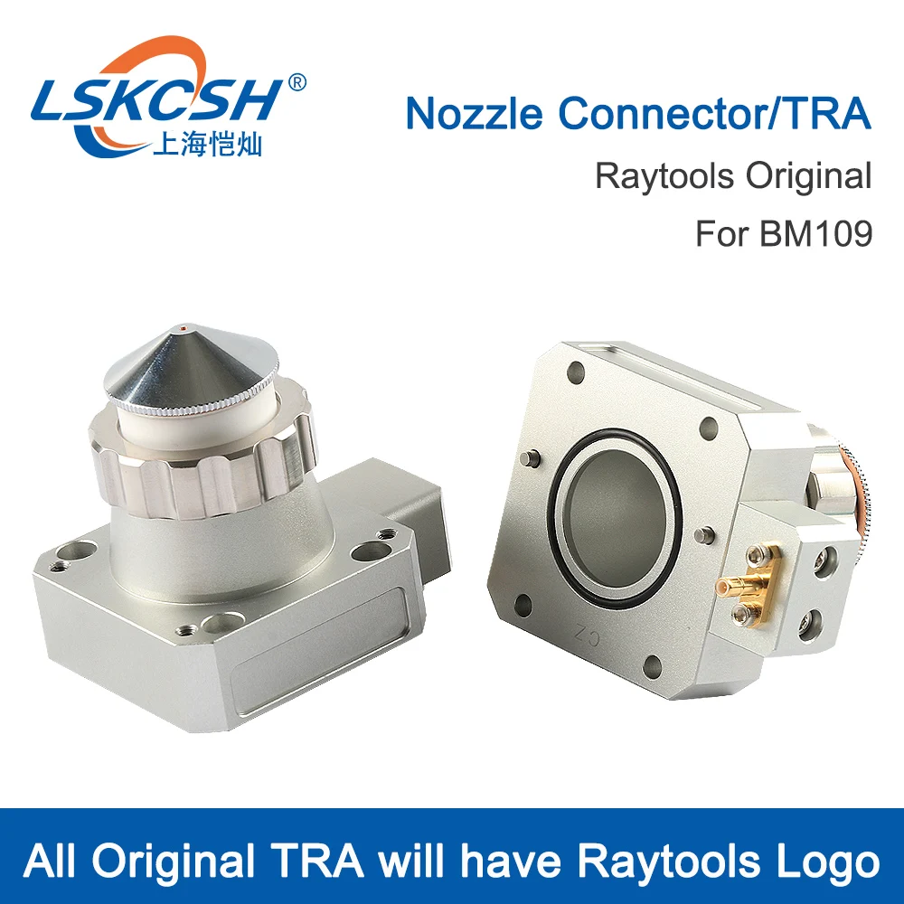 LSKCSH Raytools  Original Nozzle Connector TRA for  Raytools Fiber  Laser Cutting Head BM109  With Original Nozzle Ceramic