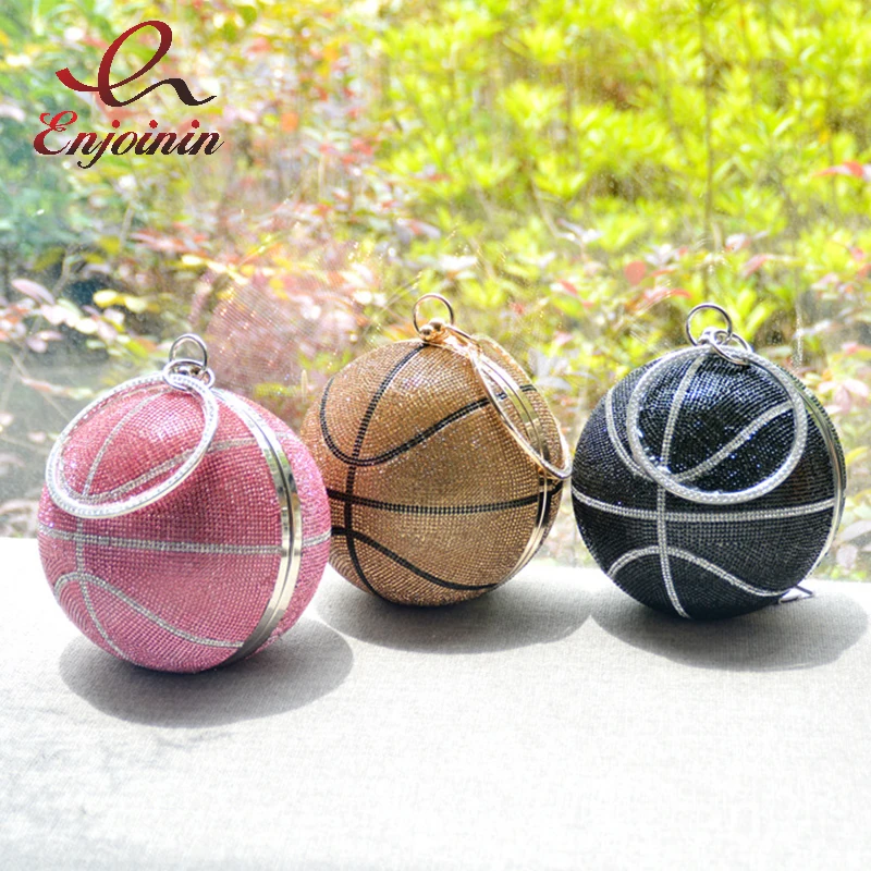 bolsa feminina de basquete para festas bolsa de mao estilo basquete varias cores da moda com pedras de luxo com corrente para ombro casamento 01