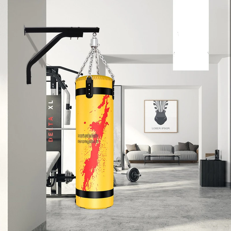 50-Pound Punching Bag Set Boxing Training MMA Heavy Bags with Chain Ceiling Hooker Outdoor Indoor Sports Equipment