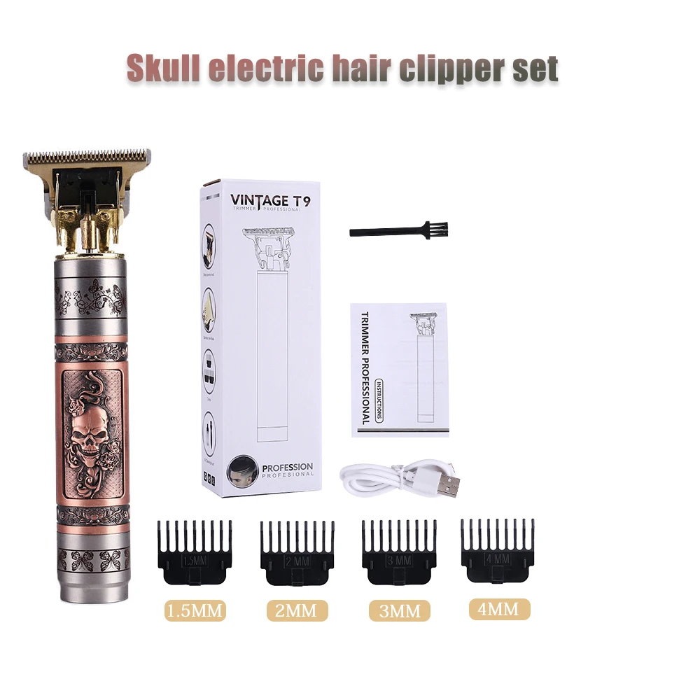 Chuyên Nghiệp USB Có Thể Sạc Điện Cắt Tóc Máy Cắt Cỏ Kiểu Tóc Tông Đơ Cắt Tóc Máy Râu Máy Cắt Cắt Di Động