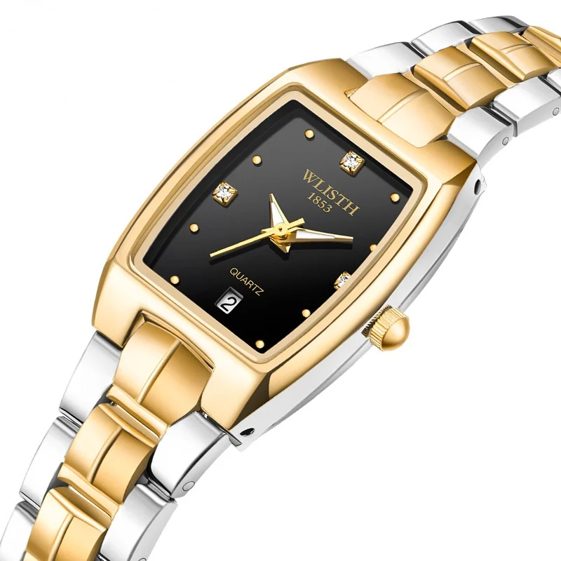 

2024 Ladies Wrist Watches Dress Gold Watch Women Crystal Diamond Watches Stainless Steel Silver Clock Women Montre Femme