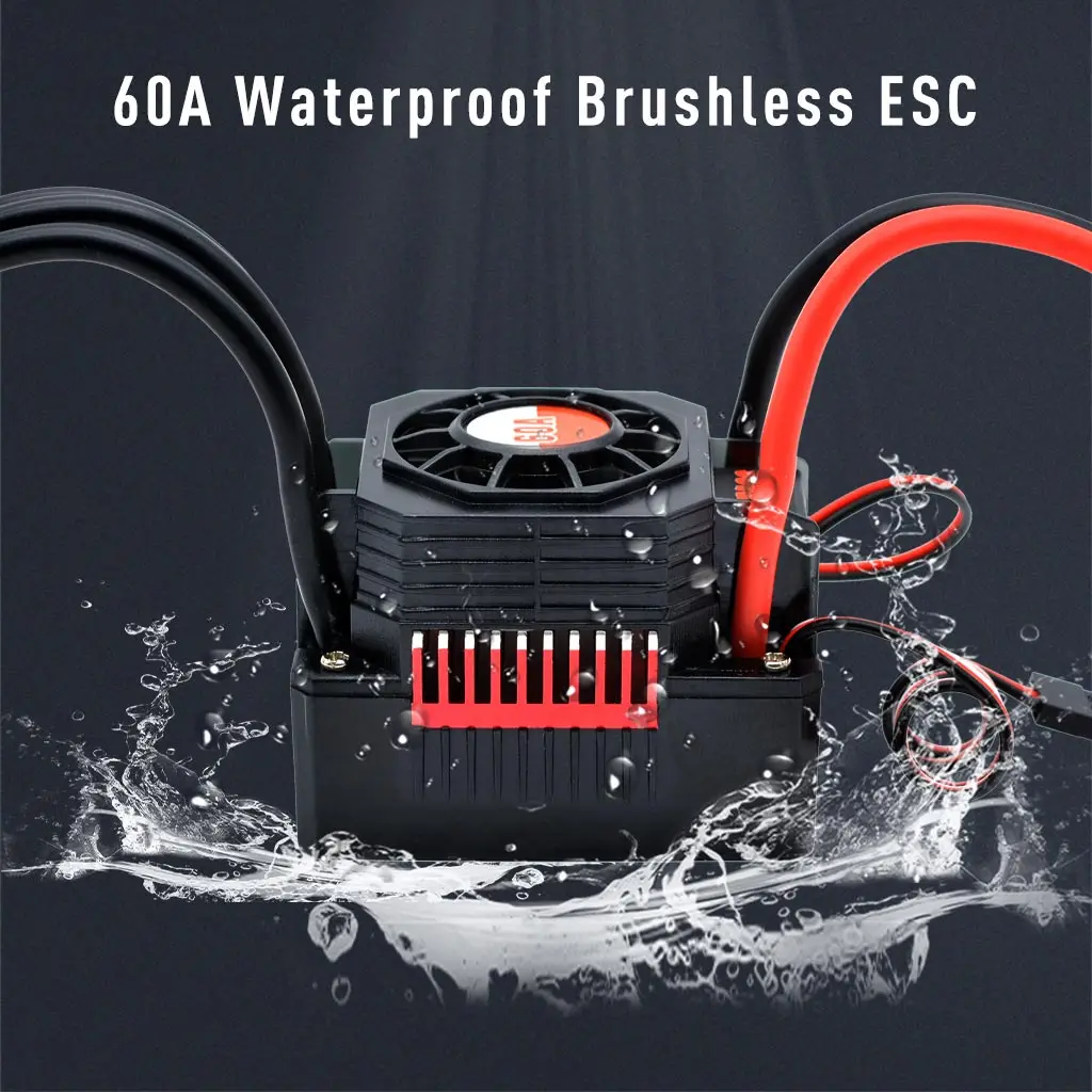 SURPASSHOBBY KK Waterproof Combo F540 3000KV 4370KV 3930KV Brushless Motor 45A ESC 6KG Servo for 1/10 RC Car Tamiya Axial Redcat