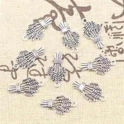 Supplies For Jewelry Accessori  Wheat Ears Charms Antique Silver Color 10pcs 13x25mm