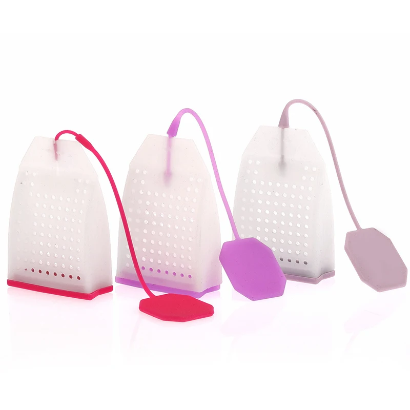 Tea Strainers Bag Style Silicone Tea Infusers Food Grade Silicone Strainer Bags Coffee Loose Leaves Infusers Strainers Teaware