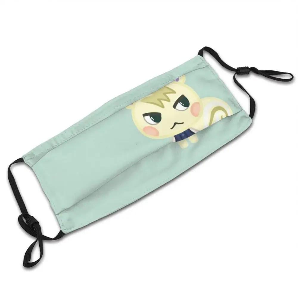 Marshal Mask Cloth Reusable Print Filter Washable Animal Acnh Villager Cute