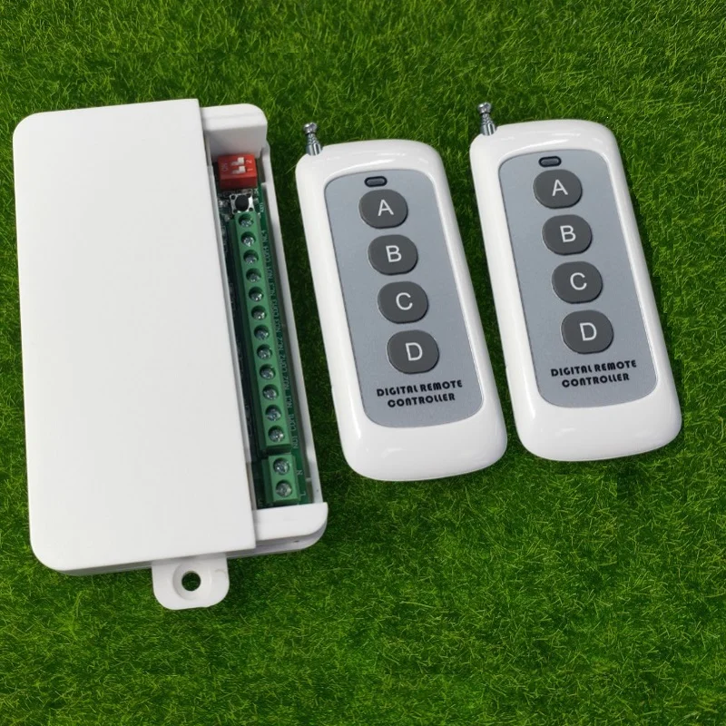 1000m Home Smart AC 85 V~250 V 110 V 220 V 4 CH 10 A 433 MHZ RF Wireless Remote Switch With Manual-Function For LED Light Motor