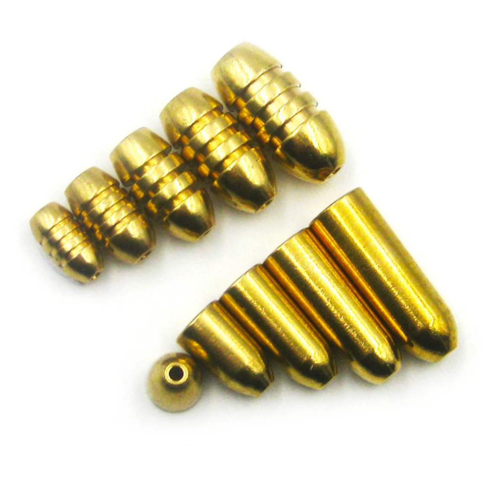 Juego de pesas de latón para pesca, pesas de plomo para pesca, tornillo de pez, pesas de plomo, Combo de 3,5g, 5g, 7g, 10g, 30 Uds.