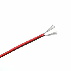 Red and Black Silicone Wire Flexible Parallel Wire Two-core Soft Two-color Wire Tinned Copper Silicone Cable