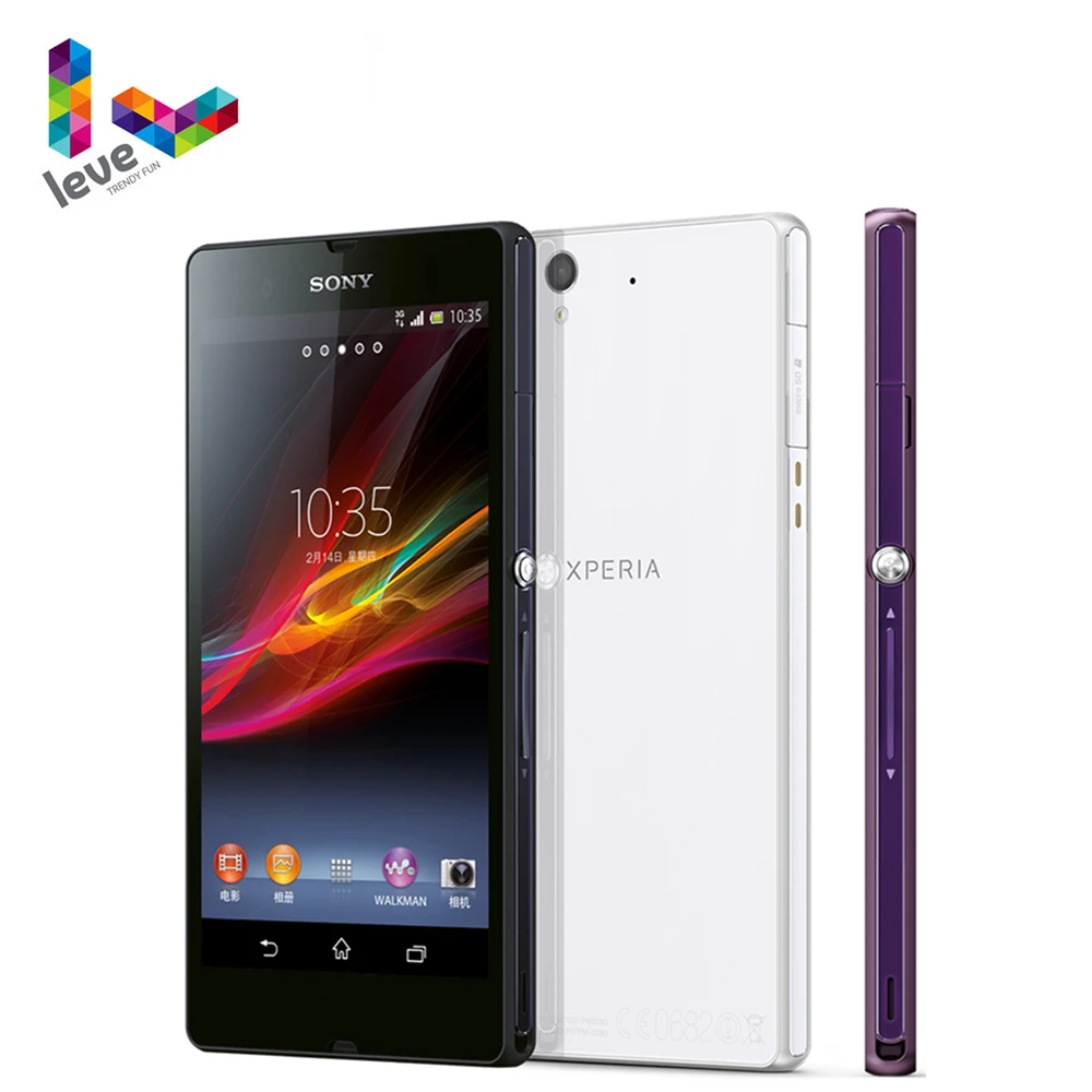 sony desbloqueado xperia z l36h smartphone android 4g lte celular 50 2gb de ram 16gb rom quad core 131mp c6603 01