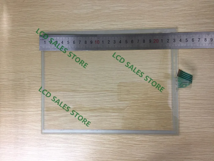 Tela touch g104vn01 v1 com 4 fios e vidro embutido, 10.4 polegadas