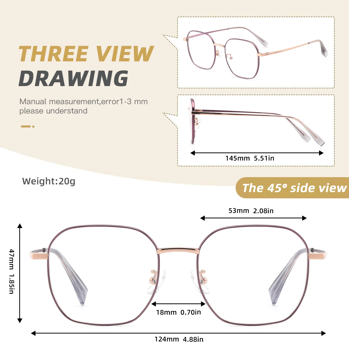 NEW STANDING Women Fashion Anti Blue Light Blocking Glasses Vintage Geometry Antiblue Rays Computer Eyeglasses