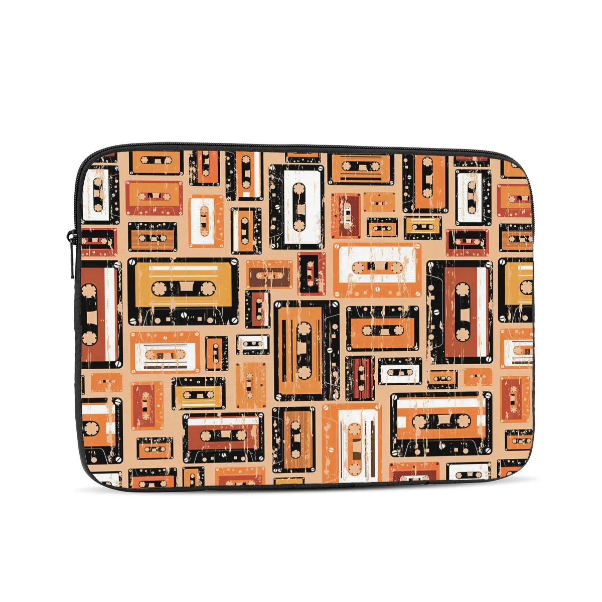 Colorful Orange Music Audio Cassette Pattern Computer ipad Laptop Cover Case Laptop Sleeve Bag Portable Cover Fundas Pouch