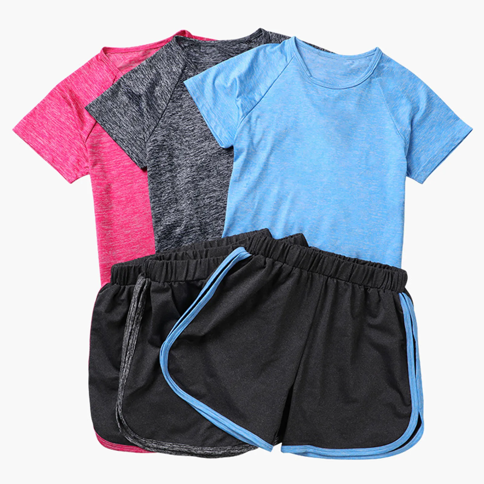 Summer Kid Clothing Set Quick-Drying Suit Boy Sports Sets Girl T Shirts Shorts 2Pcs Tracksuits Running Outfit Workout Sportswear