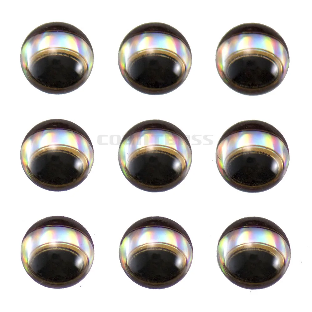 COUNTBASS 50 Stück 4 mm 5 mm 6 mm 3D-Angelköderaugen für leere Hartköder, unlackierte Köder, Kurbelköder, Elritze, Topwater-Aufkleber – Detail 3