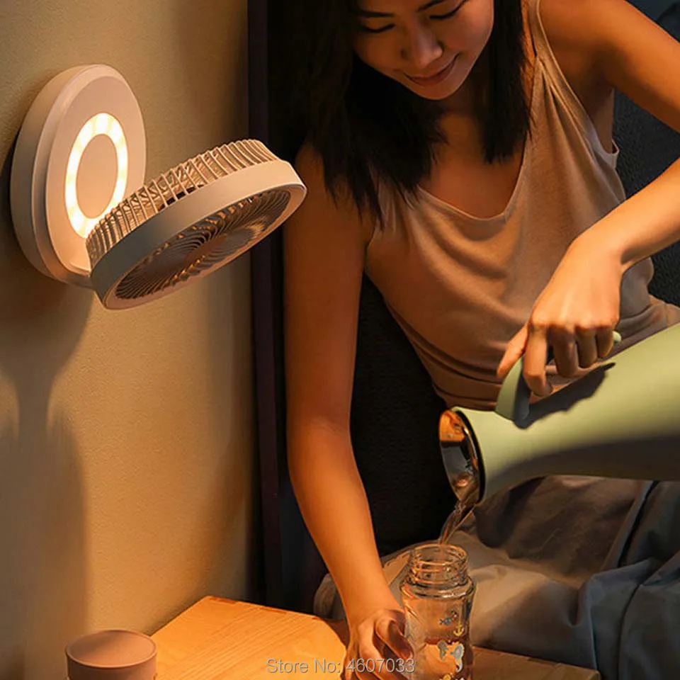 Ventilateur électrique à circulation d'air, repliable, portable, mural, USB, pour bureau, voiture, bureau, usage domestique