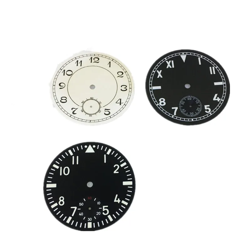 White/Black Optional 38.8mm Watch Dial Wirstwatch Plate For ST3620 ETA6498 Watch Movement Accessories Replacement Repair Parts