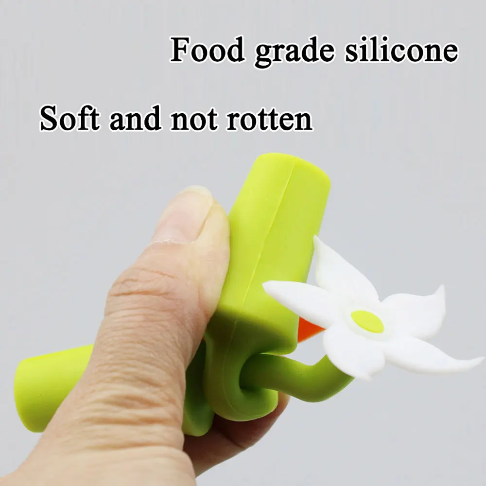 Silicone world Bauhinia Flower Silicone Wine Stopper Vacuum Red Wine Bottle Stopper Sealed Champagne Drinks Wine Stopper Tools