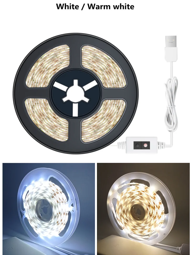 Hand Sweep Sensor LED Strip USB 5V SMD 2835 LED Cabinet lights Hand Motion Sensor LED Strip Kitchen Bedroom Closet Night Light