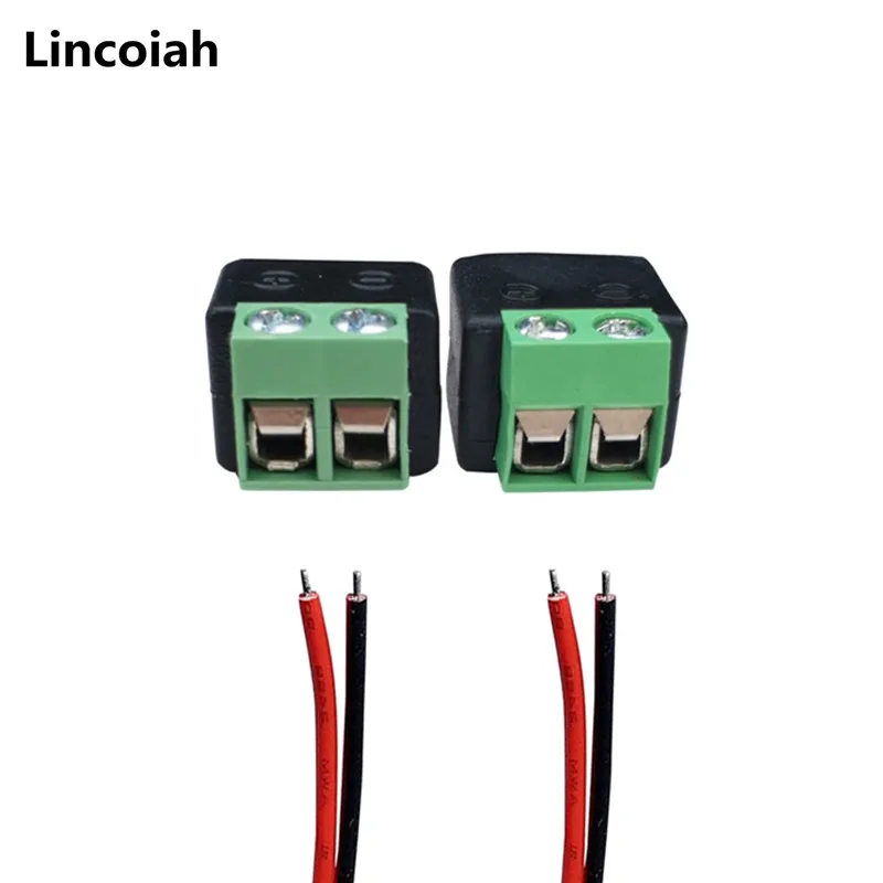 5 Male / 5 Female DC Connector 2.1mm x 5.5mm DC Power Cable Jack Adapter Connector Plug For CCTV Camera LED Strip Light Etc.