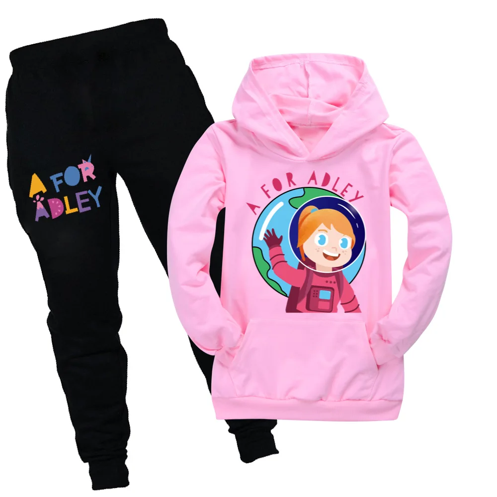 

Fashion KIds Sweatsuit A for Adley Clothing Sets Boys Hoodie Baby Girls Hooded Children Spring Autumn Clothes Toddler Outerwear