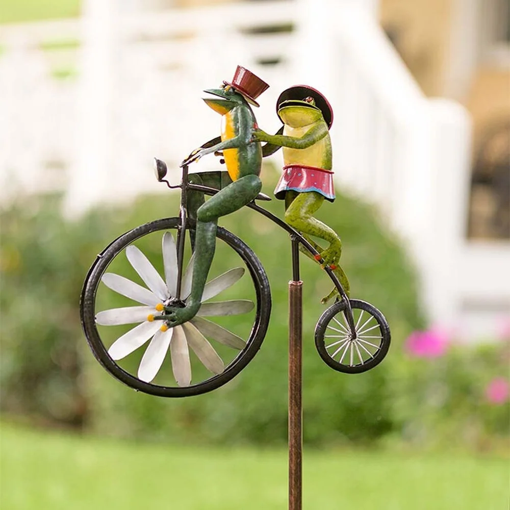 

Vintage Bicycle Metal Wind Spinner Animal Motorcycle Windmill Garden Decoration Dropshipping