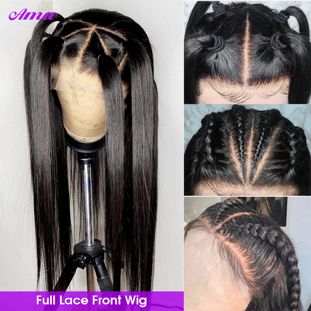 

30 32 inch Full Lace Human Hair Wig 13x6 13x4 Transpare Lace Frontal Wig 180 Density Straight Lace Front Wig Human Hair