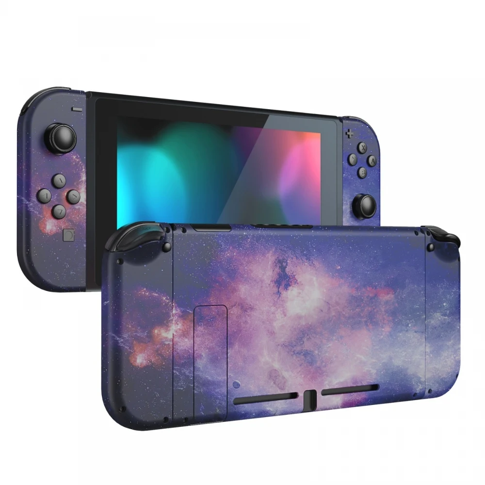 

eXtremeRate Nubula Universe Soft Touch Backplate Controller Housing Case with Full Set Buttons for NS Switch Handheld Console