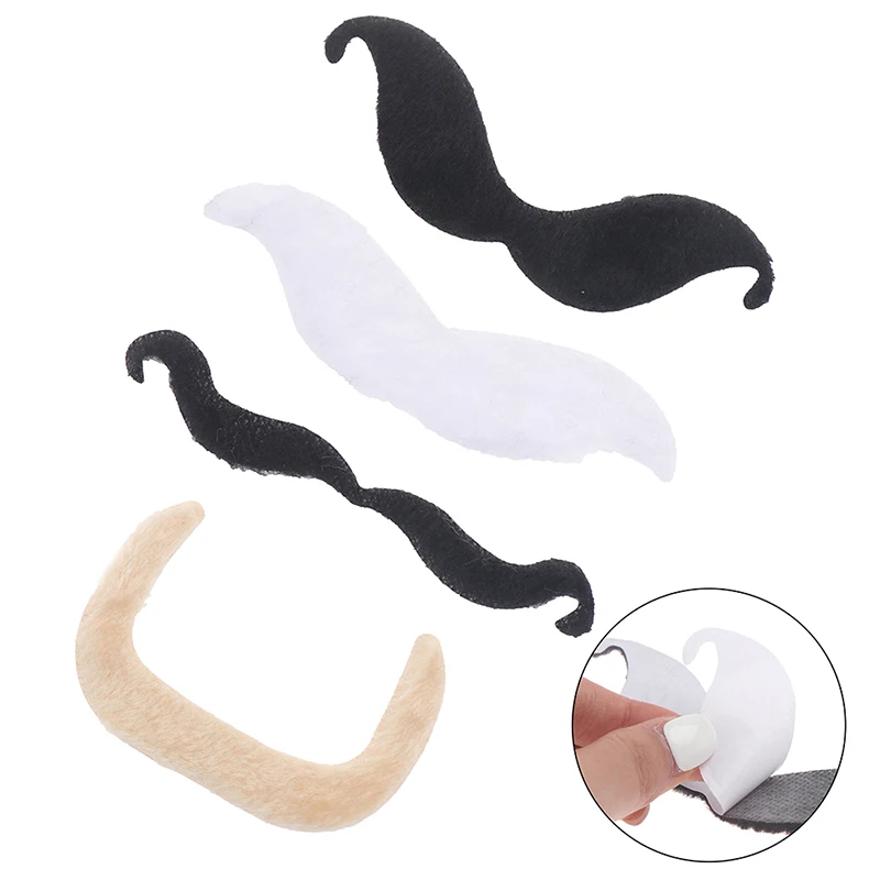 48pcs Creative Funny Costume Mustache Pirate Party Halloween Cosplay Fake Mustach Beard Whisker Kid Adult Novelty Party Supplies
