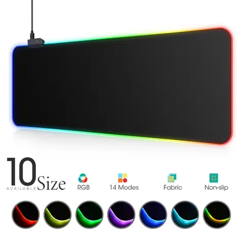 RGB LED Mousepad with Colorful Surface