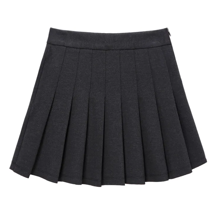 Kpop Korea Lisa Spring New College Style Harajuku Woolen Pleated Women Skirt Women Sweet High Waist Casual A-Line Mini Skirts