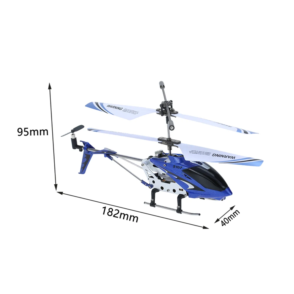 Syma S107G/W25 helikopter Rc 3.5ch Alloy Copter wbudowany Gyro samolot Anti-fall dzieci migające światło Mini helikopter zabawki prezent