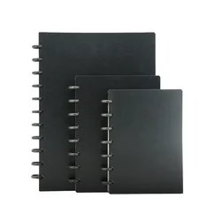 A4/b5/a5/b6 negócios loose-leaf notebook anel plástico encadernação estudante caderno cogumelo buraco discos caderno diário forrado