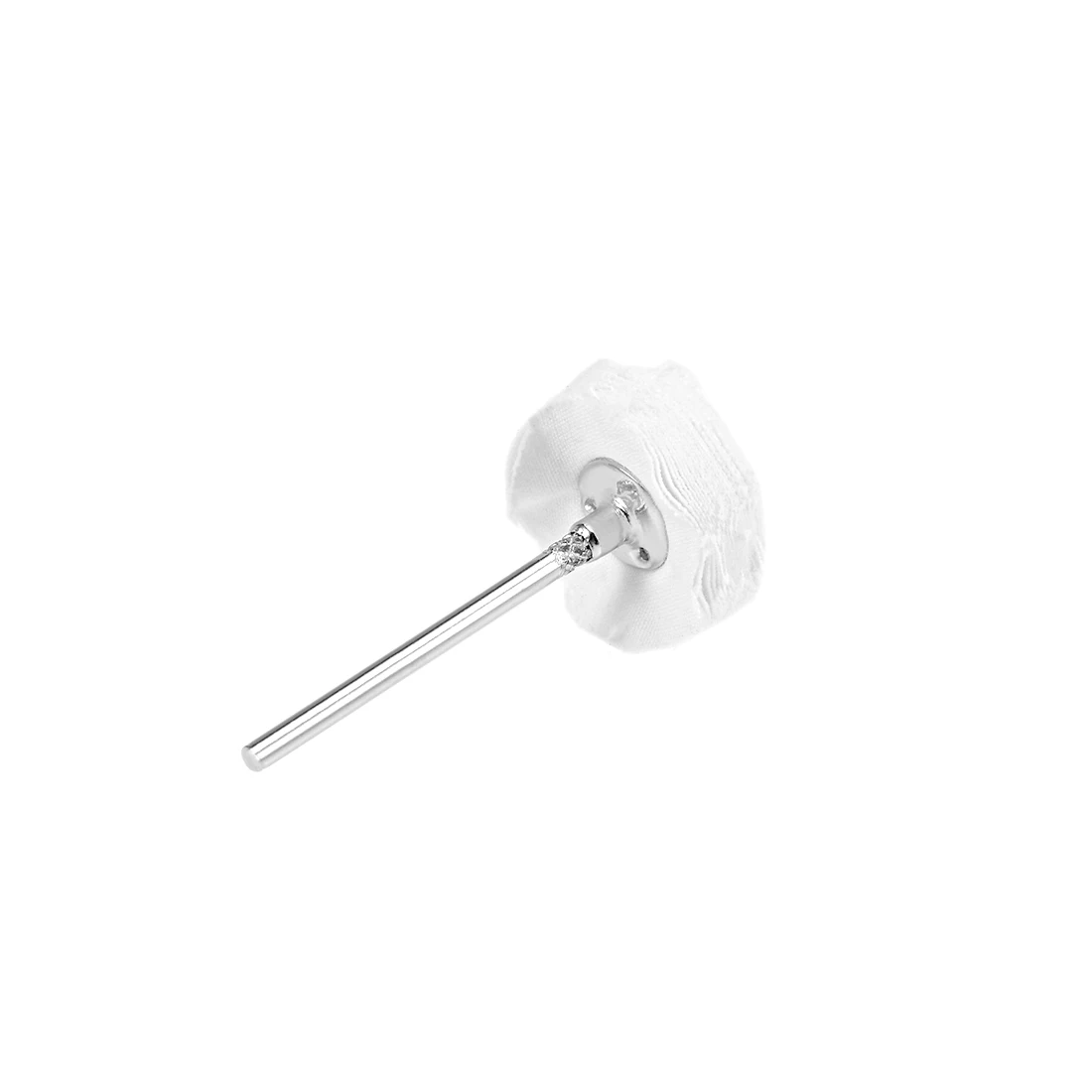 Uxcell مصغر التلميع تلميع القماش عجلات 25X5mm مع 2.35 مللي متر أربور للمجوهرات المعادن الخشب المعدات الدوارة أداة الأبيض 10 قطعة