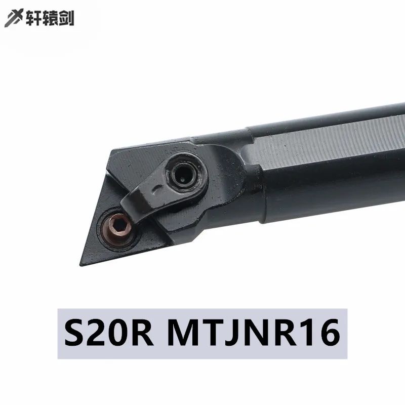 Suporte de broca interna para ferramentas de torneamento, ferramenta de torno s20r mtjnr16 mtjart16 tnmg160404 1 peça