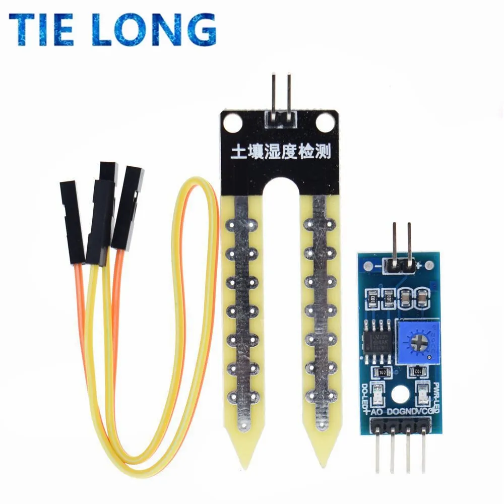 Soil Moisture Meter Detection Module Intelligent Electronic Soil DIY Sensor for Arduino Moisture Module Robot Suitable U7Q9