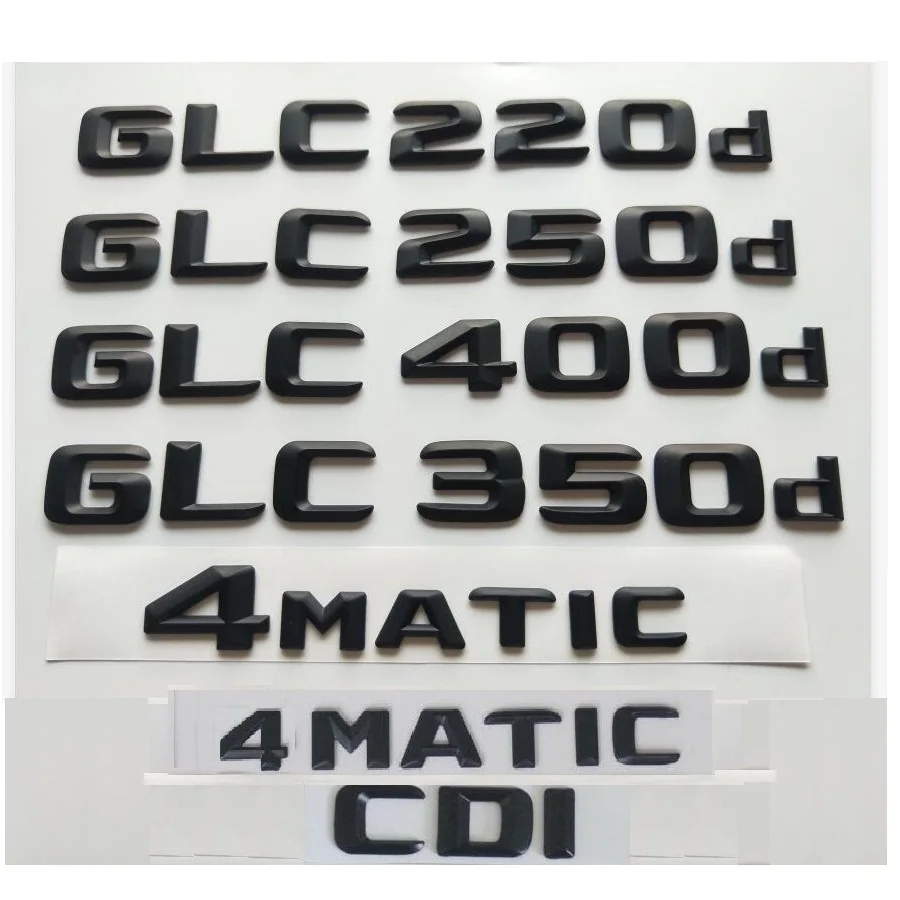 

3D Black for Mercedes Benz GLC180d GLC200d GLC220d GLC250d GLC280d GLC300d GLC320d GLC350d GLC400d GLC450d AMG CDI 4MATIC